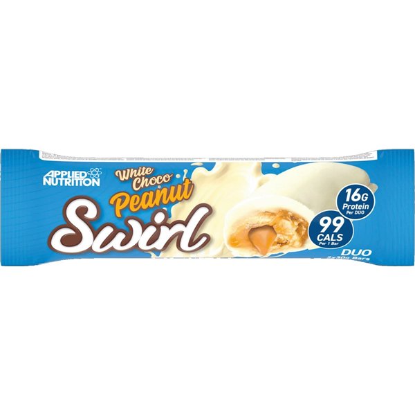 „Swirl Duo“ batonėlis, baltasis šokoladas ir žemės riešutai – 12 x 60 g