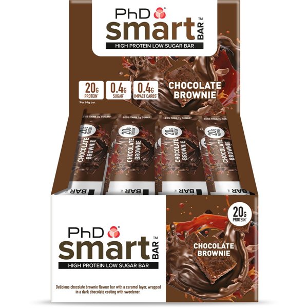 Smart batoniņš, šokolādes braunijs - 12 x 64 g