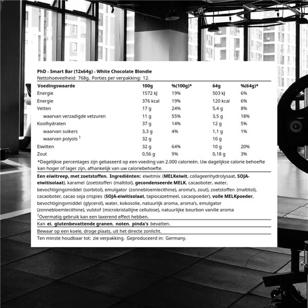 Smart batoniņš, baltās šokolādes Blondie - 12 x 64 g