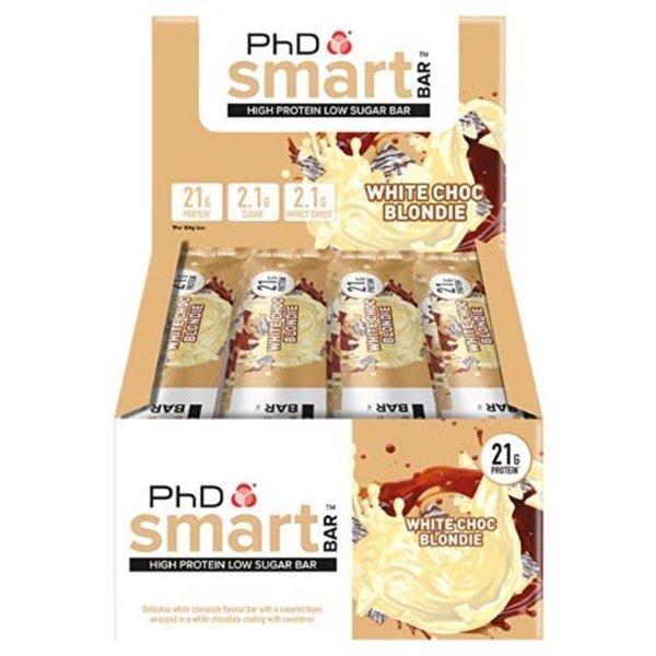 Smart Bar, White Choc Blondie - 12 x 64g