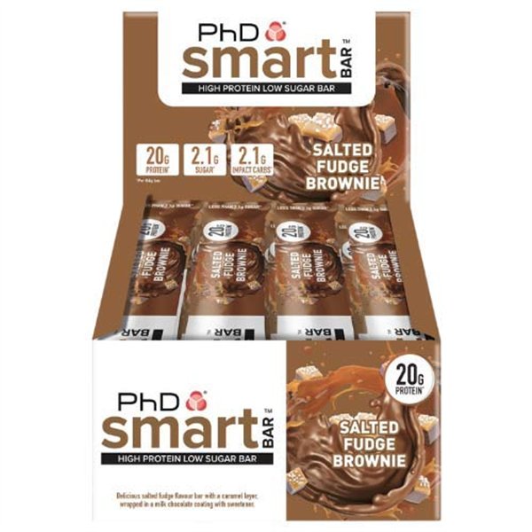 Smart Bar, sāļā šokolādes braunijs - 12 x 64 g