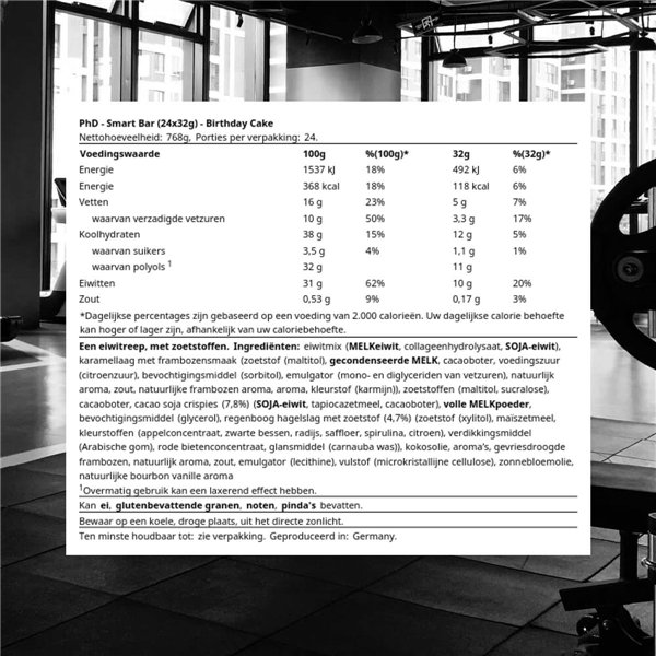 Smart Bar, Birthday Cake - 24 x 32g