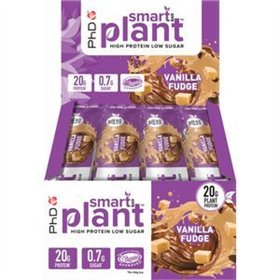 Smart Bar Plant, Vanilla Fudge - 12 x 64g