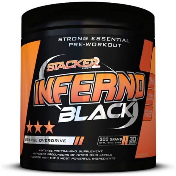 „Inferno Black“, oranžinė „Overdrive“ – 300 g