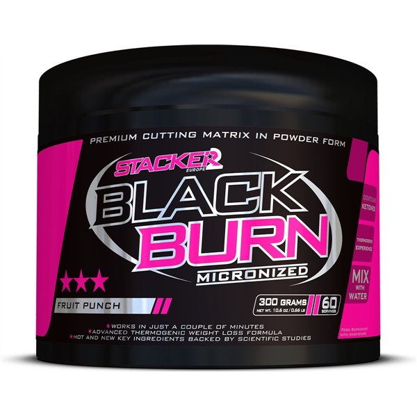Black Burn Micronized, Fruit Punch - 300 г