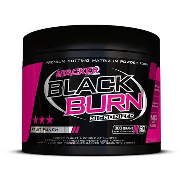 Black Burn Micronized, Fruit Punch - 300g