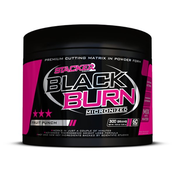 Black Burn Micronized, Fruit Punch - 300 г