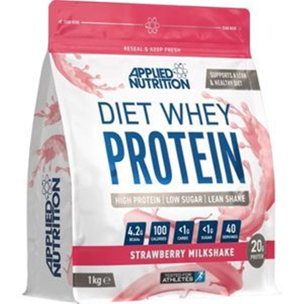 Diet Whey, braškių pieno kokteilis (EAN 634158938238) - 1000 g