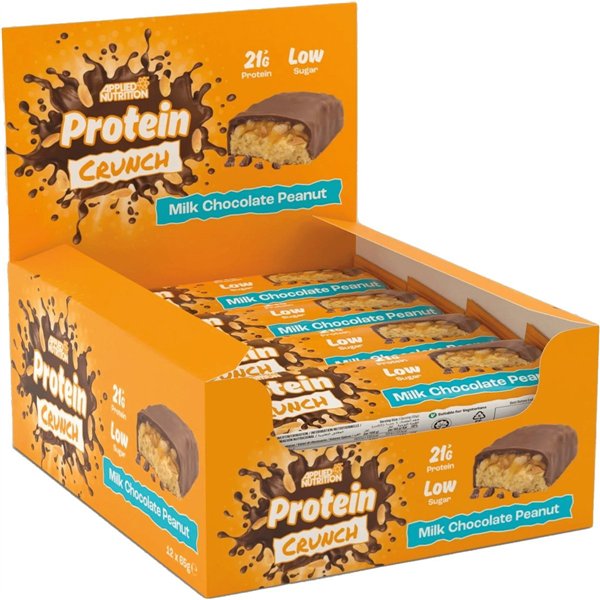 Applied Protein Crunch Bar, Milk Chocolate Caramel - 12 x 62g