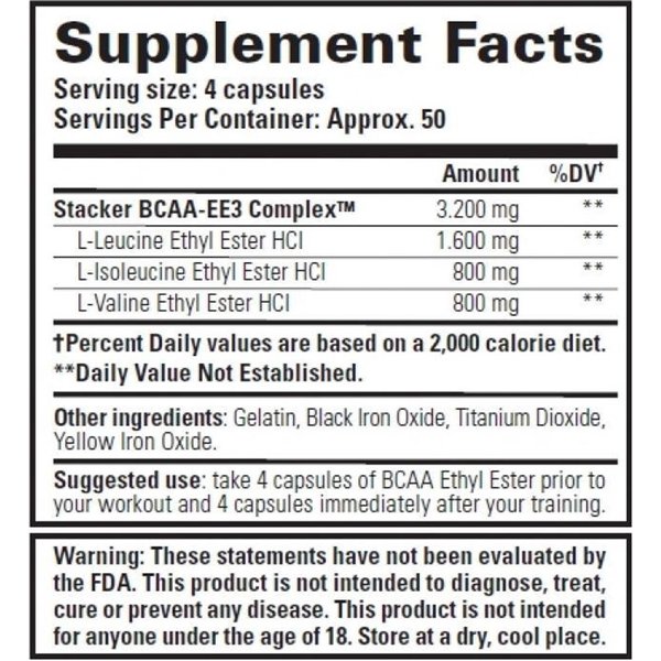 BCAA-etyyliesteri - 198 kaps.