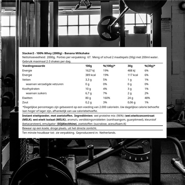 100 % heraproteiinia, banaani - 2000 g