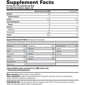 Whey Isolate, Vanilla - 1500g