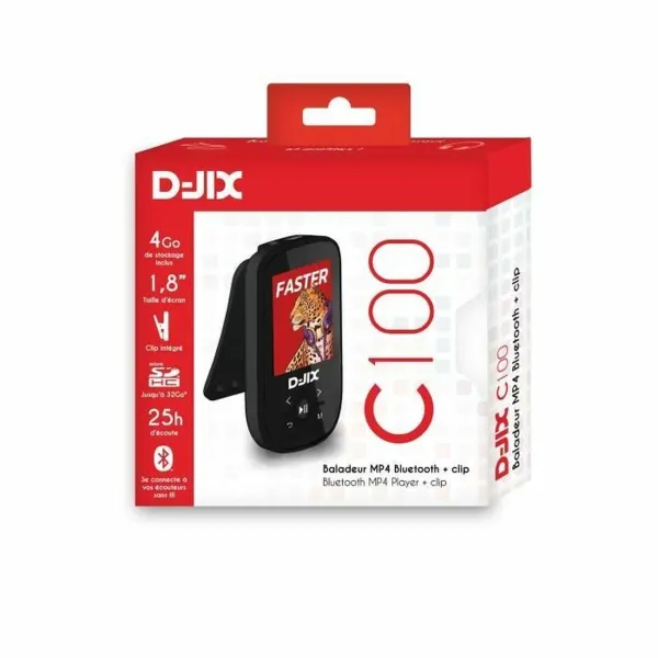 MP4-soitin Logicom C100 4 GB Bluetooth Musta