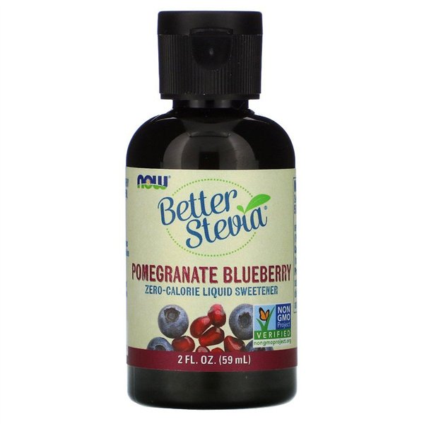 Better Stevia Liquid, Pomegranate Blueberry - 59 ml.