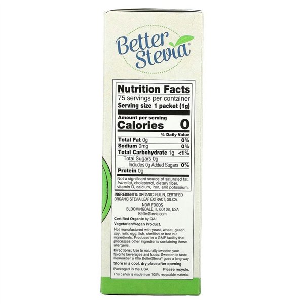 Better Stevia -pussit - 75 pussia