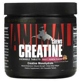 Animal Creatine Chews, Fruit Punch (EAN 039442033314) - 120 chewable tablets