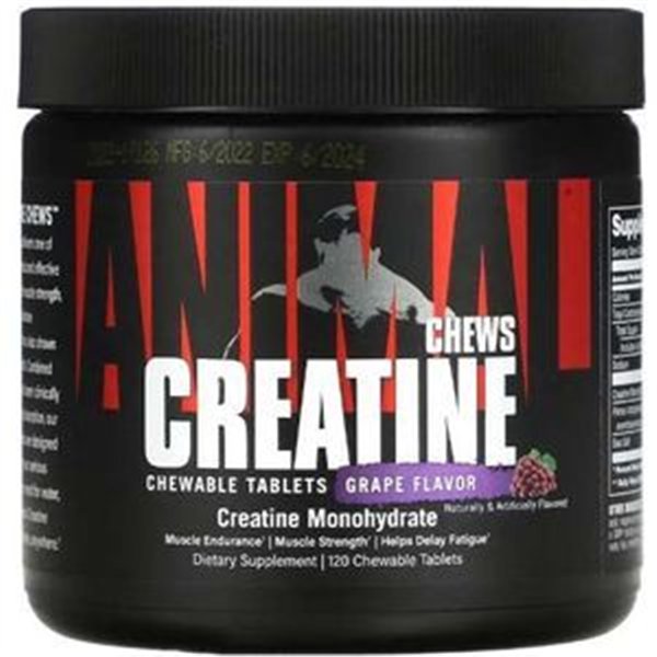 Animal Creatine Chews, Grape - 120 chewable tablets
