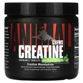 Animal Creatine Chews, Green Apple - 120 chewable tablets