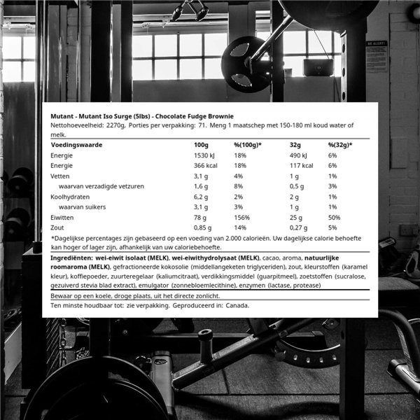  „Iso Surge“, šokoladinis pyragėlis su fudge – 2270 g