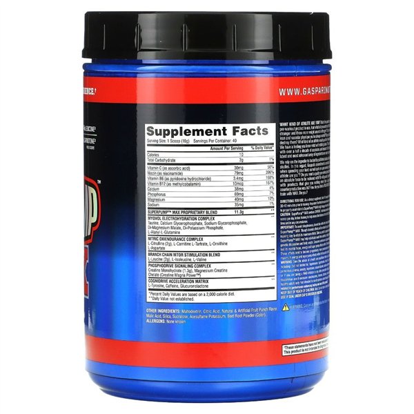 SuperPump MAX, hedelmäpunssi - 640 g