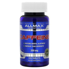 Caffeine, 200mg - 100 tablets 