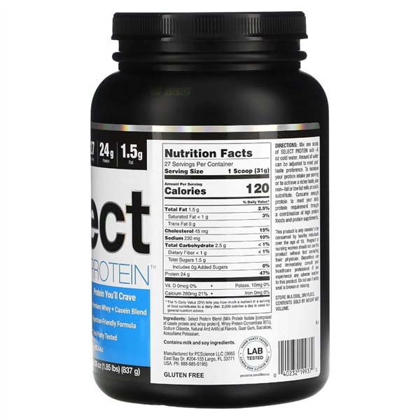 Select Protein, Amazing Gourmet Vanilla - 837g