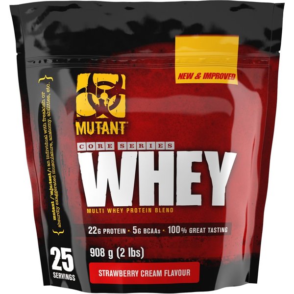 Mutant Whey, Strawberry Cream - 908g