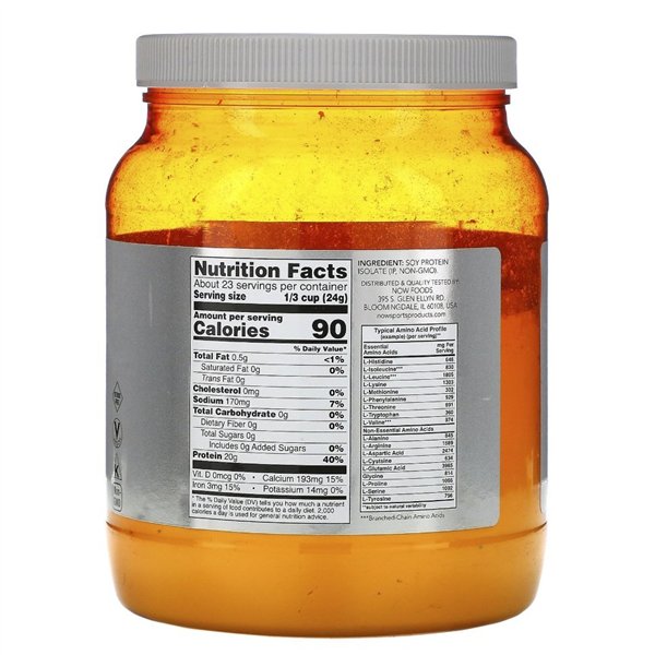 Sojas proteīna izolāts, bez garšas - 544 g