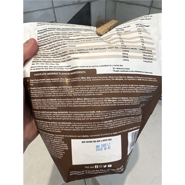 Smart Protein šokolādes braunijs - 510g