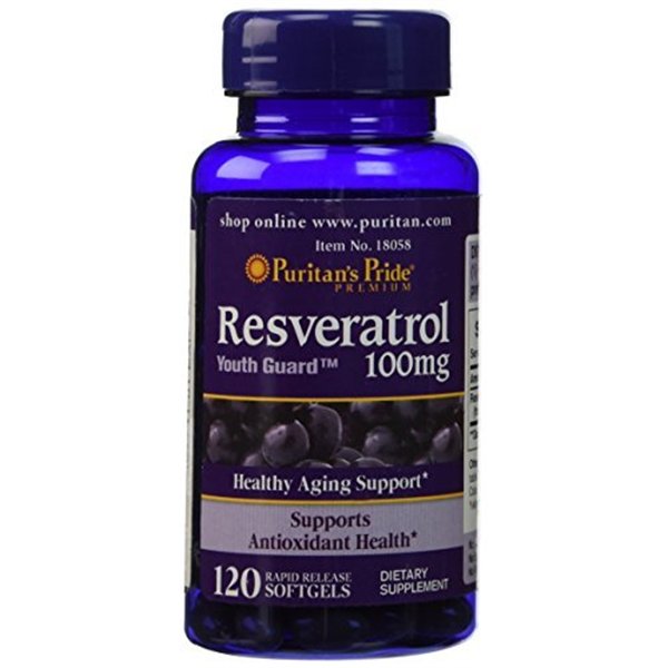 Resveratrol, 100mg - 120 softgels