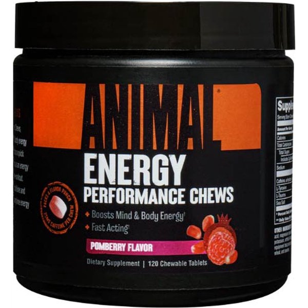 Kramtomosios tabletės „Animal Energy Performance“, Pomberry – 120 kramtomųjų tablečių