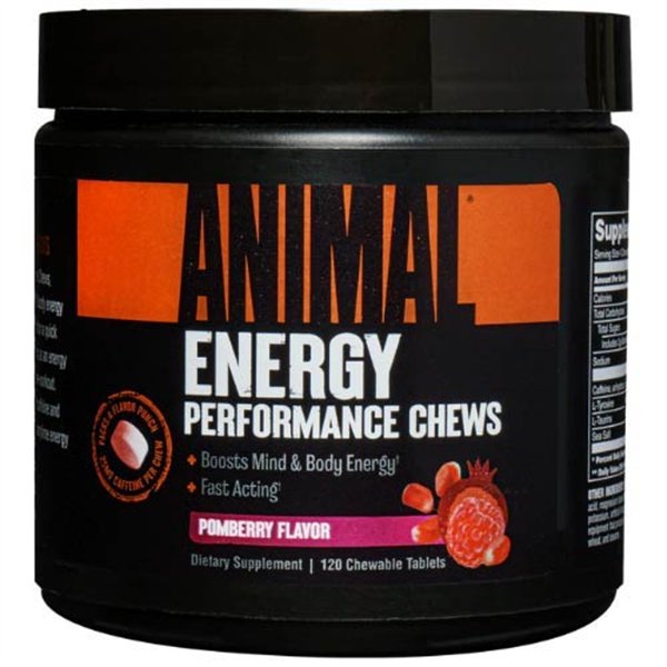 Kramtomosios tabletės „Animal Energy Performance“, Pomberry – 120 kramtomųjų tablečių