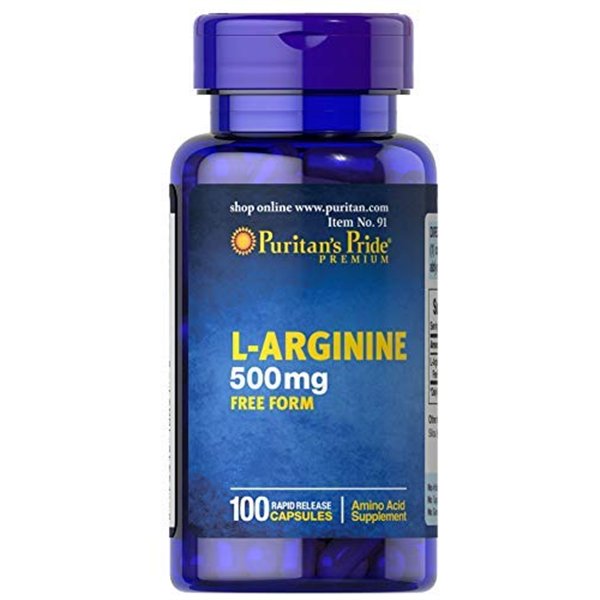 L-Arginine, 500mg - 100 caps