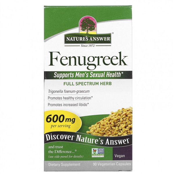 Fenugreek, 600mg - 90 vcaps