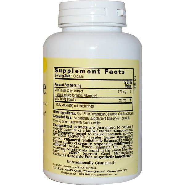 Milk Thistle Seed Extract, Capsules - 120 vcaps