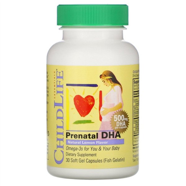 Prenatālā DHA, dabīgais citrons - 30 mīkstās kapsulas
