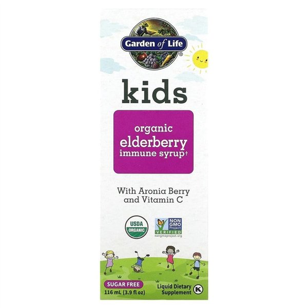 Kids Elderberry Immune Syrup - 116 ml.