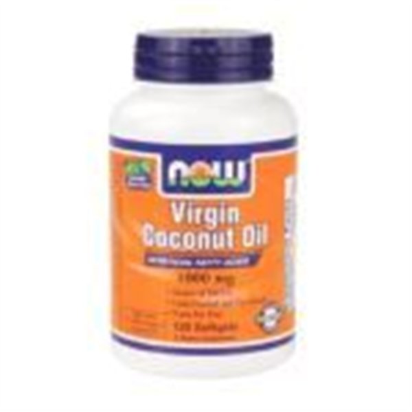 Кокосовое масло первого отжима, 1000 мг - 120 мягких капсул