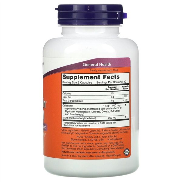 Seladriini ja MSM, 500 mg - 120 kaps.