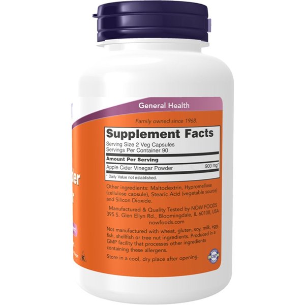 Apple Cider Vinegar, 450mg - 180 vcaps