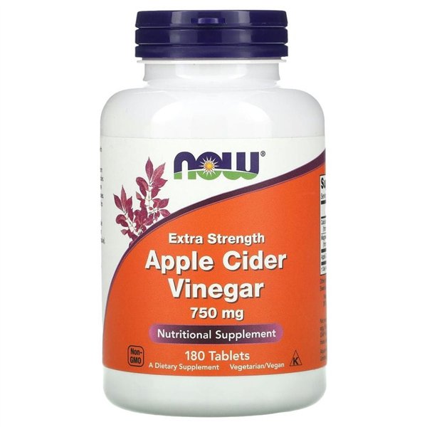 Apple Cider Vinegar, 750mg Extra Strength - 180 tabs