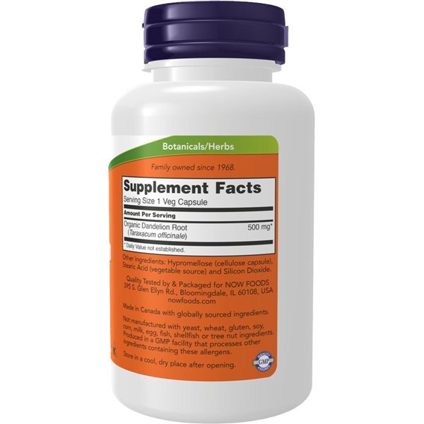 Dandelion Root, 500mg - 100 vcaps