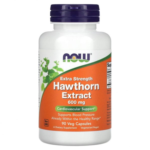 Hawthorn Extract, 600mg Extra Strength - 90 vcaps