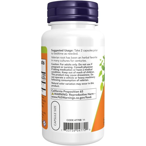 Baldriāna sakne, 500 mg - 100 kapsulas