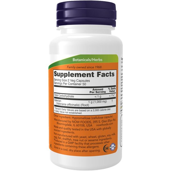 Baldriāna sakne, 500 mg - 100 kapsulas