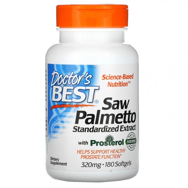 Saw Palmetto Standardized Extract with Prosterol, 320mg - 180 softgels