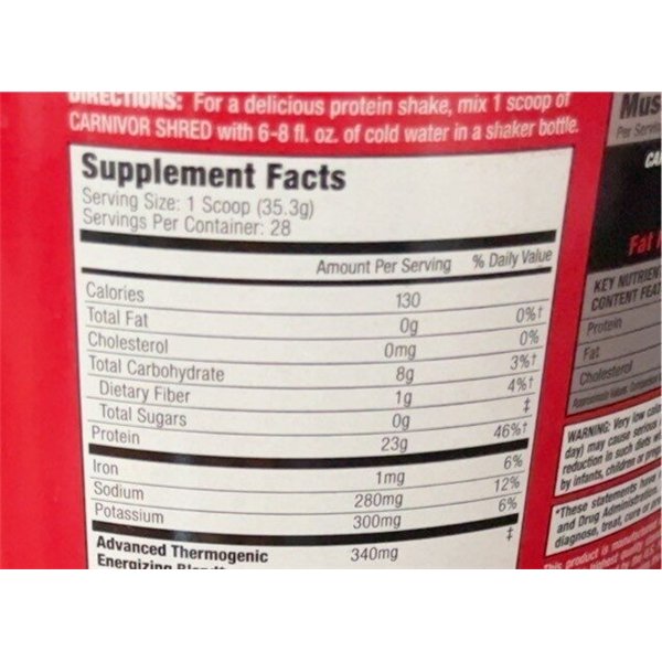 Carnivor Shred, suklaa - 988g