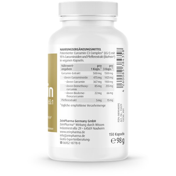 Kurkumiini Triplex, 500 mg - 150 kaps.