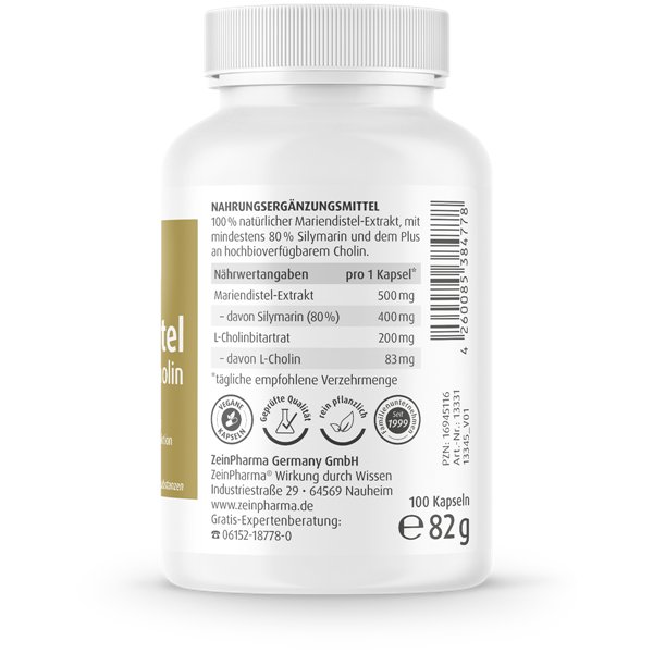 Milk Thistle + Choline, Liver Complex - 100 caps