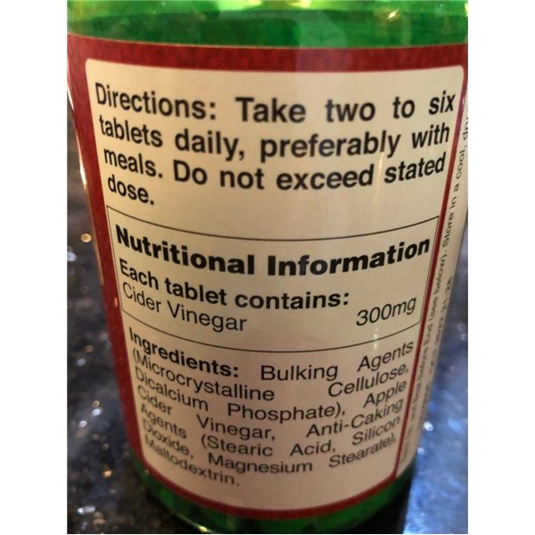 Omenaviinietikka, 300 mg - 400 tablettia